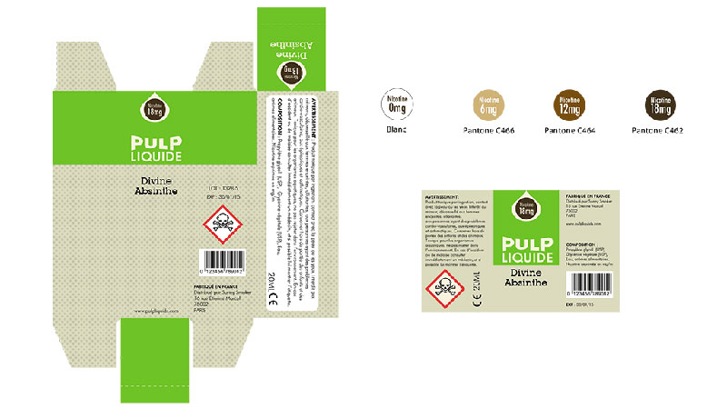 Pulp Liquide packaging